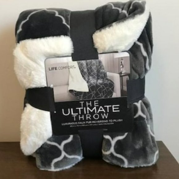 Life Comfort Bedding Life Comfort Ultimate Throw Luxurious Faux Fur